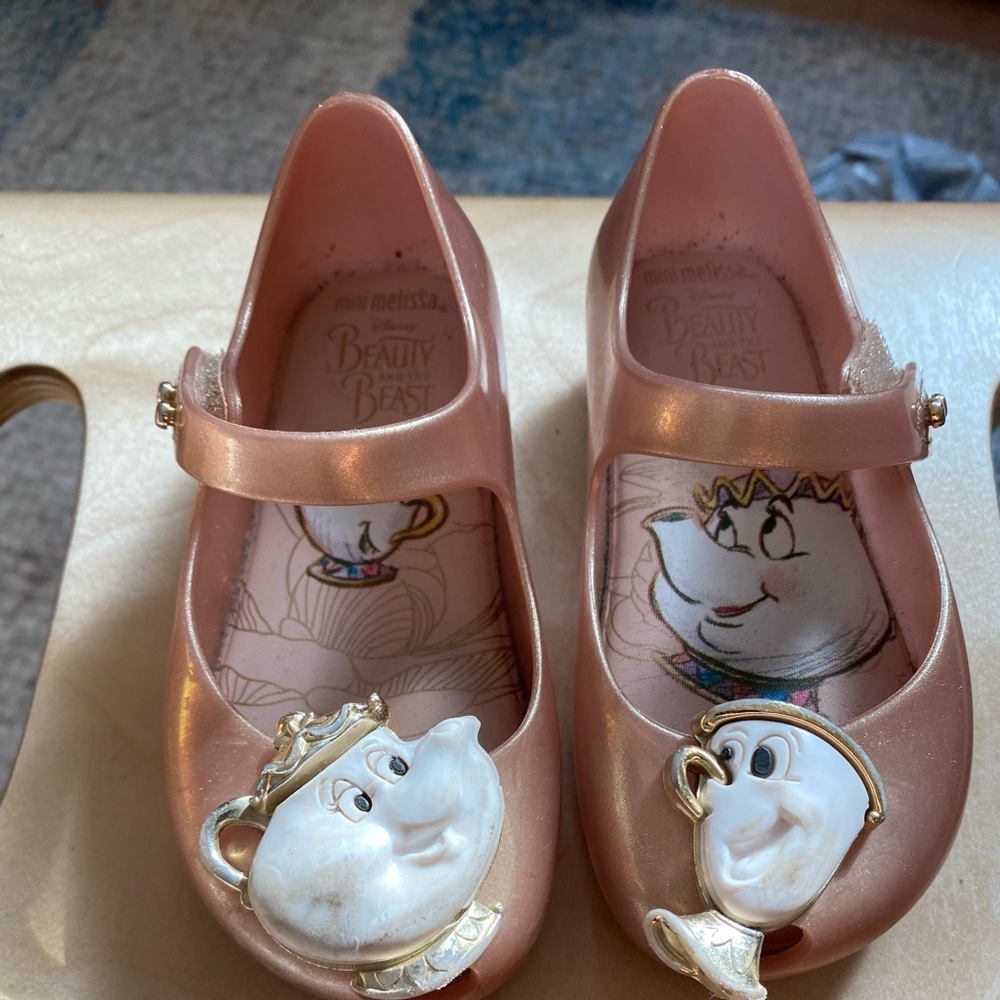 Mini Melissa Beauty and the Beast Chip and Mrs Potts Mary Jane